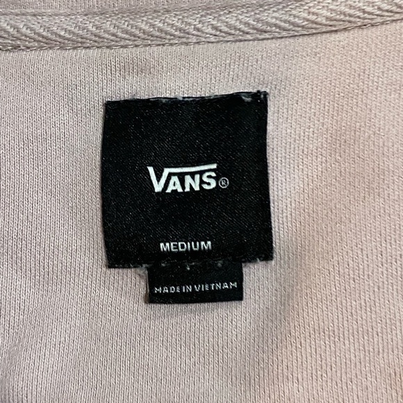 VANS Pale Pink 3/4 zip sweatshirt size M - Picture 8 of 8